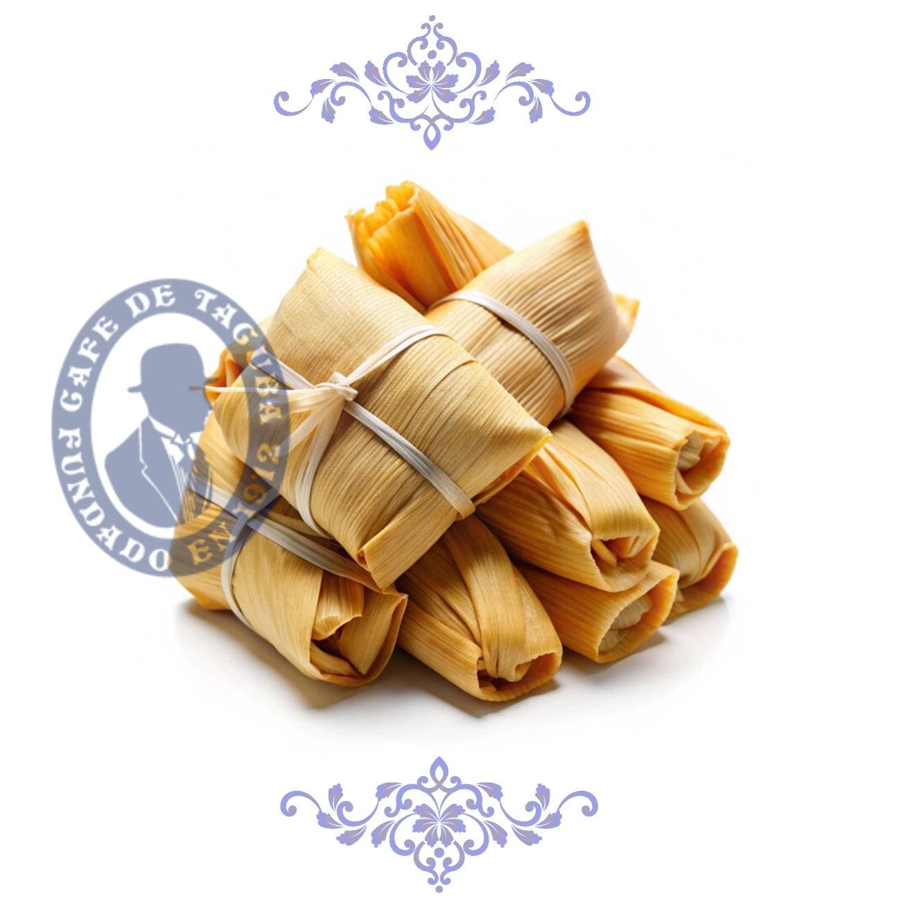 Tamales rojos o verdes con pollo